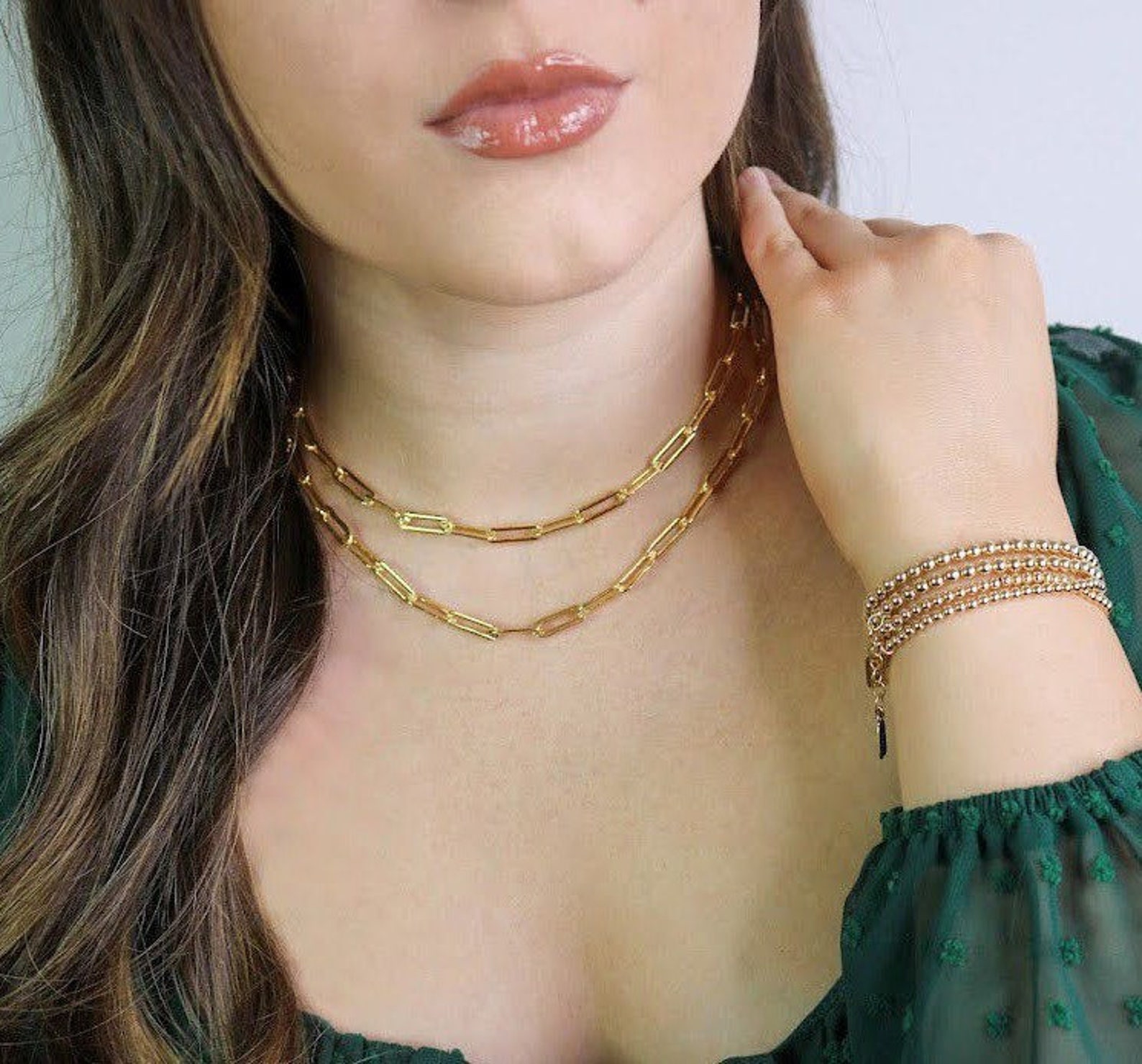 Medium Sturdy Paperclip Chain Necklace