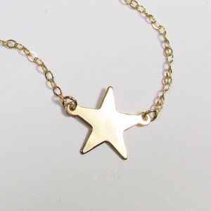 Star Necklace Gold Filled, Rose Gold Filled or Sterling Silver image 4