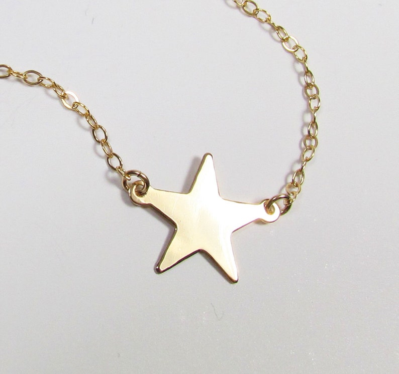 Star Necklace Gold Filled, Rose Gold Filled or Sterling Silver image 4