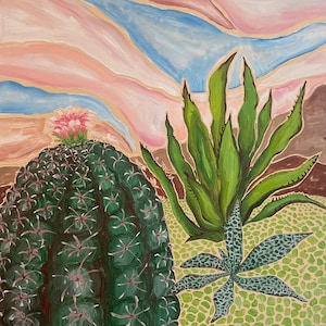 Desert Landscape Painting 20x20