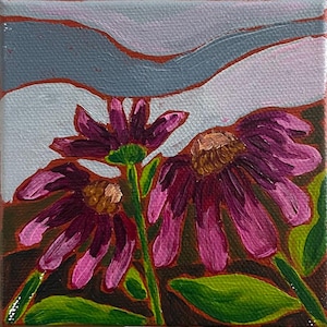 Black Eyed Susan Mini Painting 4x4