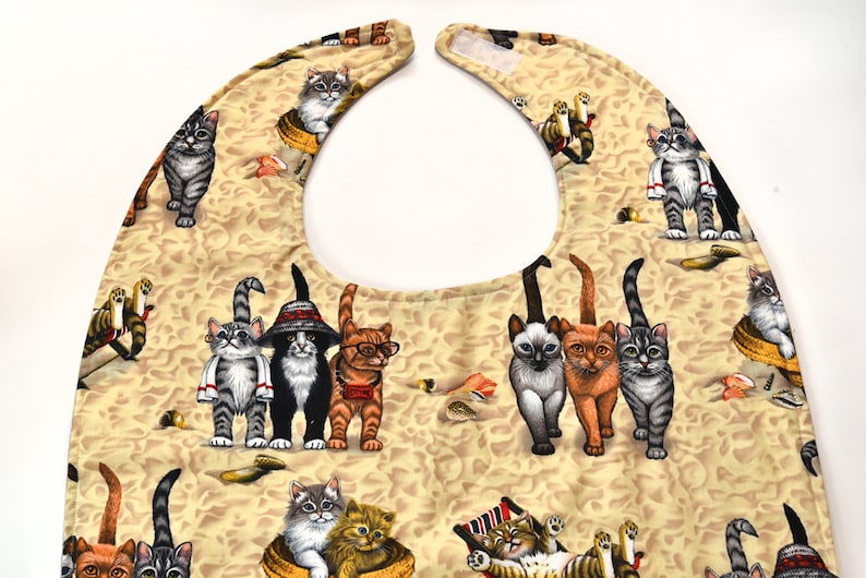Cat Adult Bibs for Adults Senior Bib for Elderly Gift Special Etsy UK