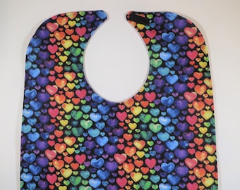 Adult Bib for Women Bibs Women Gifts Grandma Gift, Women Gifts Women, Hearts Bib, Makeup Bib, Adult Bibs Trend