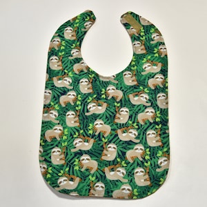 Special Needs Bibs SMALL Youth Bib Teen Bibs Boy Handmade Handicap Bibs Teen Gifts For Special Needs, Made From Animal Fabric