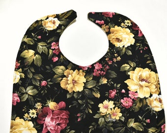 Floral Adult Bib, Special Needs Clothing Protector