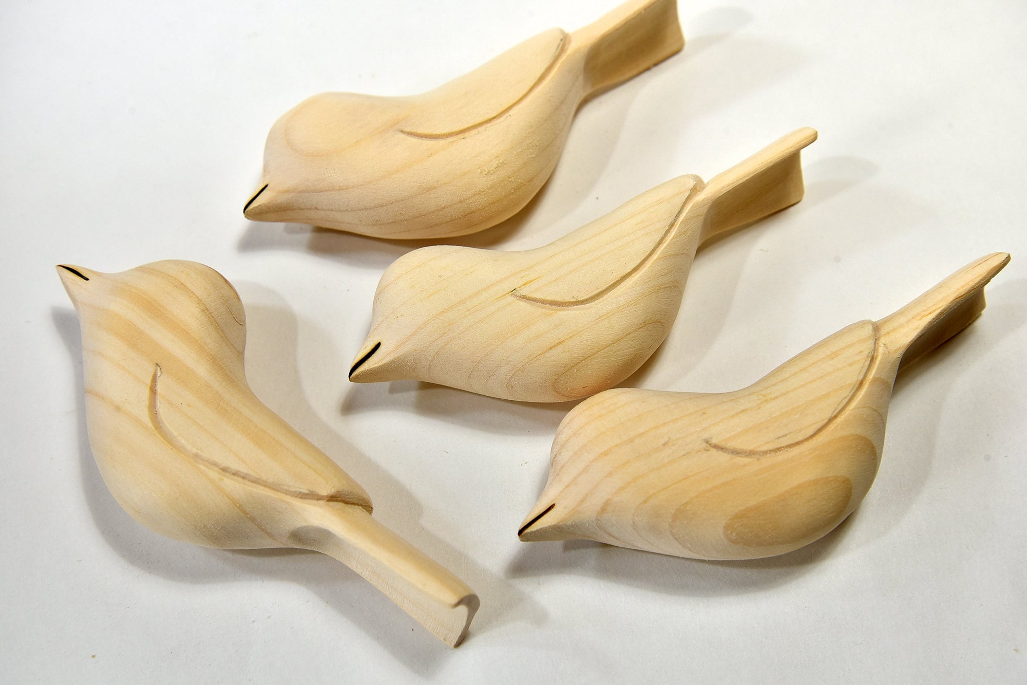 Wooden Birds Winter Crafts Bird Wood Carvings Bird Blanks Etsy