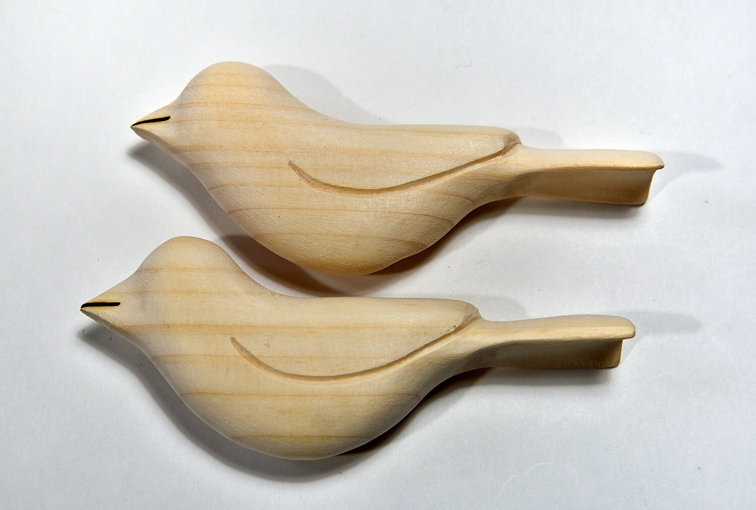 Easter Ornaments Unfinished Wood Bird Sculpture Wooden Birds Etsy