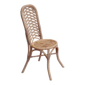 Miniature chair in 1:12 scale, miniatures furniture and accessories, dollhouse decoration