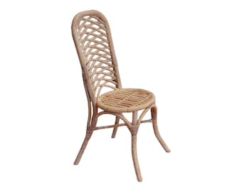 Miniature chair in 1:12 scale, miniatures furniture and accessories, dollhouse decoration