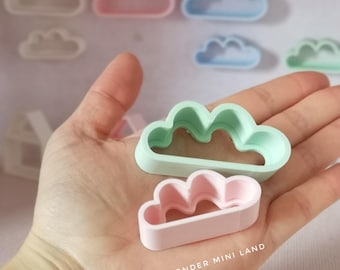 Miniature cloud shelves, 1:12th scale, miniatures furniture and accessories, dollhouse decoration