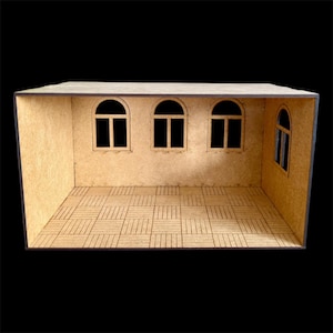Dollhouse roombox KIT in 1:24 scale, DIY