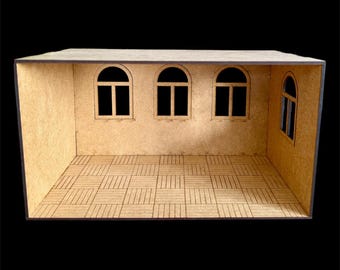 Dollhouse roombox KIT in 1:24 scale, DIY