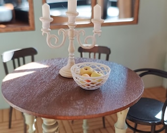 Miniature decorative basket, miniature furniture and accessories, dollhouse decoration
