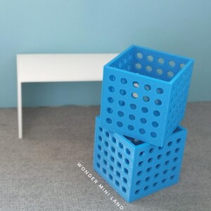 Miniatur Kiste und Bank, Maßstab 1:6, Miniaturen Möbel und Accessoires