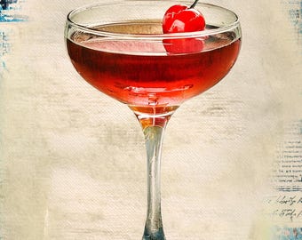 Manhattan - Vintage Drink Wall Art
