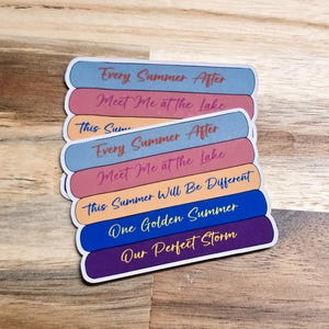 Pegatinas de Carley Fortune Book Stack / Regalos para amantes de los libros / Calcomanía para Kindle / Calcomanía para laptop / Regalos para amantes de los libros / Libros de Carley Fortune / Libros románticos