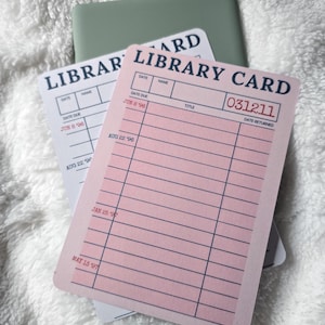 Plain Library Card Kindle Insert | Paper Insert Clear Kindle Case | Kindle Accessory | Bookish Gift | Paperwhite Case Insert | Kindle Insert