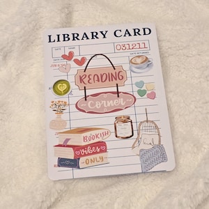 Kindle Insert | Paper Insert Clear Kindle Case | Kindle Accessory | Bookish Gift | Paperwhite Case Insert | Library Card Kindle Insert