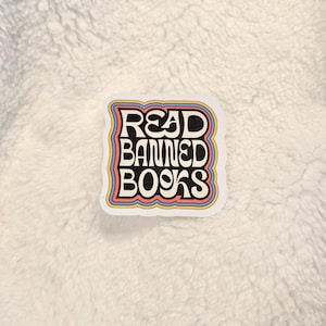 Read Banned Books Sticker | Bookish Sticker | Kindle Decal | Laptop Decal | Banned Books Decal | Book Lover Gifts | Bookish Decal