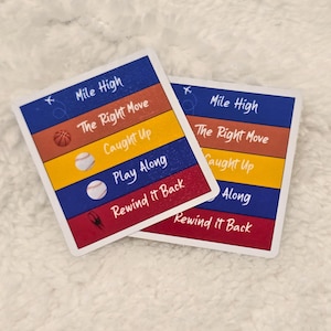Windy City Series Book Stack Sticker | Liz Tomforde Sticker | Bookish Gifts | Kindle Decal | Laptop Decal | Book Lover Gift | Sports Romance