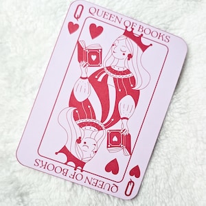 Queen of Books Kindle Insert | Paper Insert Clear Kindle Case | Kindle Accessory | Bookish Gift | Paperwhite Case Insert | Kindle Insert