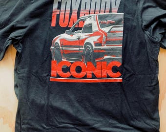 Foxbody T-Shirt – Vintage Classic Car Graphic Tee, Retro Muscle Car Shirt for Men, Gift for Car Enthusiasts & Dads