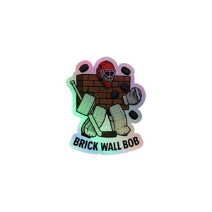 Adesivo olografico Brick Wall Bob 3X3 - Portiere - Stile adesivo Florida Panthers
