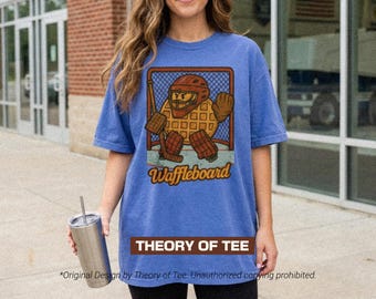 Waffleboard Goalie Tee – Funny Goalie Hockey Shirt, Vintage Ice Hockey Graphic, Retro Goalie T-Shirt Gift | Hockey Terms & Sayings Shirt