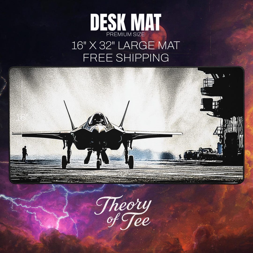Epic Fury Large Gaming Desk Mat 16x32 | Extended Mouse Pad | Aviation ...