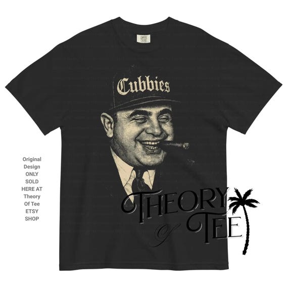 Cubbies Baseball Comfort Color Print T-shirt – Capone Tee