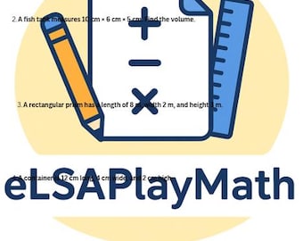 Wiskundig werkblad graad 5: volume van rechthoekig prisma met antwoordsleutel
