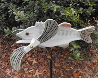 Bass Fish Whirligig
