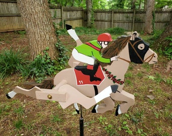 Horse and Jockey Whirligig