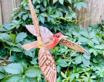 House Finch Whirligig (Body 7”/ wingspan 10”)