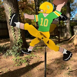 Football Player Whirligig your choice of team image 6