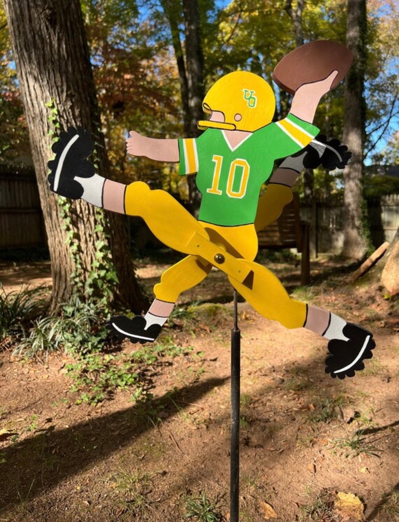 Football Player Whirligig your choice of team image 6