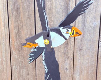 Puffin Whirligig  (Body 5.75”, Wings 9.5”)