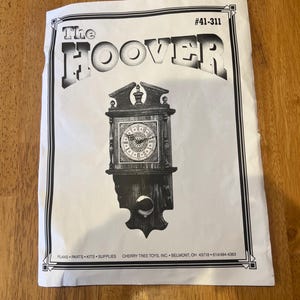 The Hoover Clock Woodworking Paper Plan