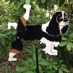 Tricolor Cavalier King Charles Spaniel Whirligig