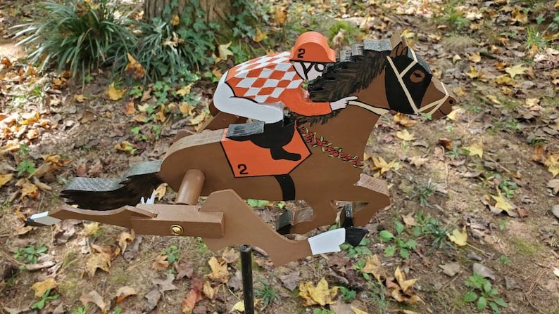 Horse and Jockey Whirligig image 1