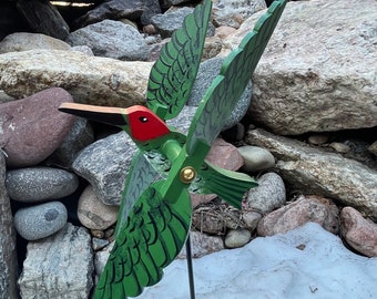 Hummingbird Whirligig (Body 7”L /Wingspan 10”L)