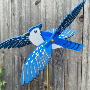Bluejay Whirligig (Body 8”L x 2.5”W/Wings 11”)