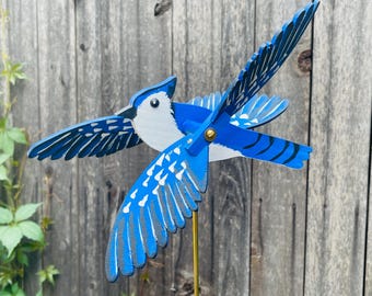 Bluejay Whirligig (Body 8”L x 2.5”W/Wings 11”)
