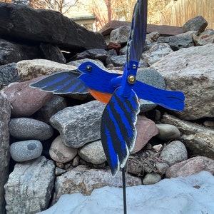 Bluebird Whirligig (Body 7.75”L /Wingspan 10”L)
