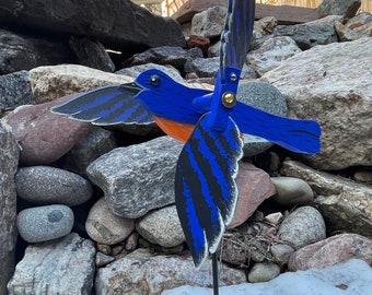 Bluebird Whirligig (Body 7.75”L /Wingspan 10”L)