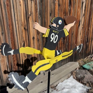 Football Player Whirligig your choice of team image 8