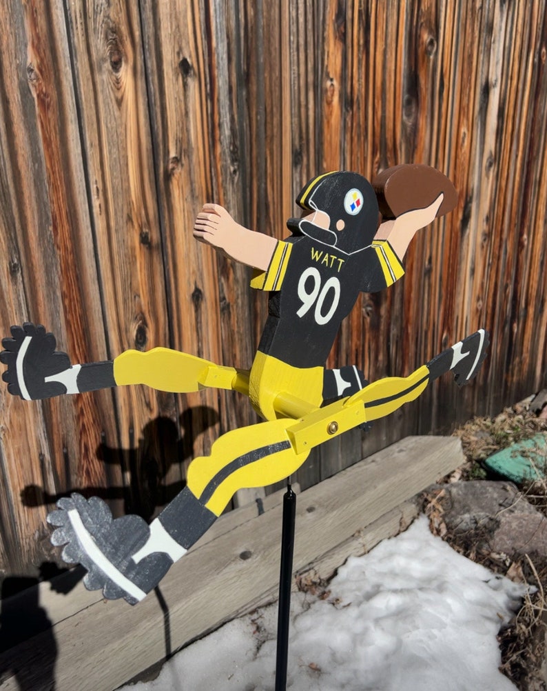 Football Player Whirligig your choice of team image 8