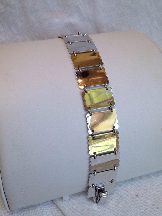 BB Sterling Panel Bracelet Filigree - image 5