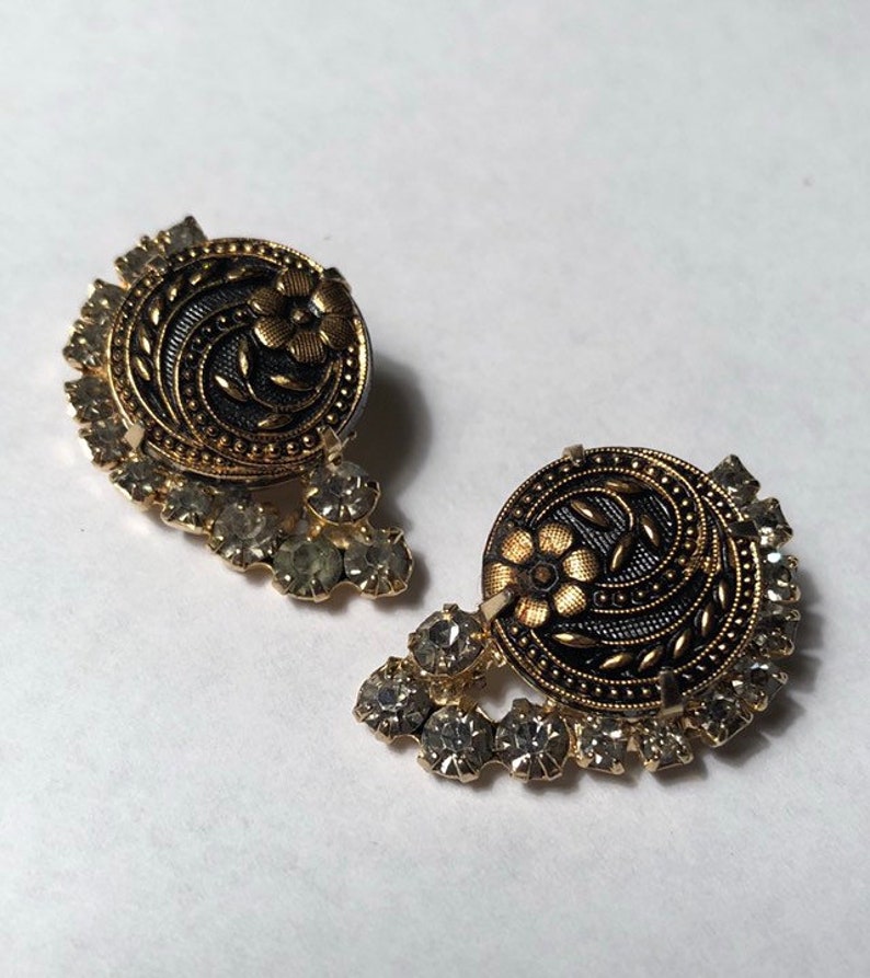 Juliana Earrings Wheat and Flower