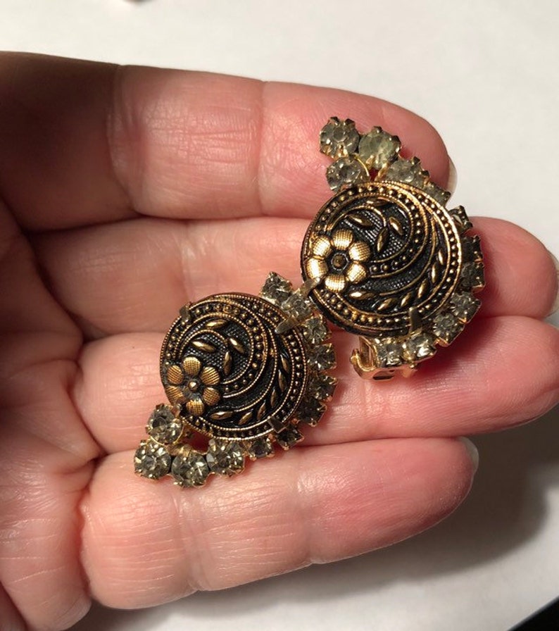 Juliana Earrings Wheat and Flower